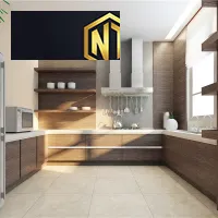 Xưởng Nội Thất Ngọc Thịnh Biên Hòa - Tủ bếp gỗ melamine hiện đại, cao cấp, sang trọng - TBNT20